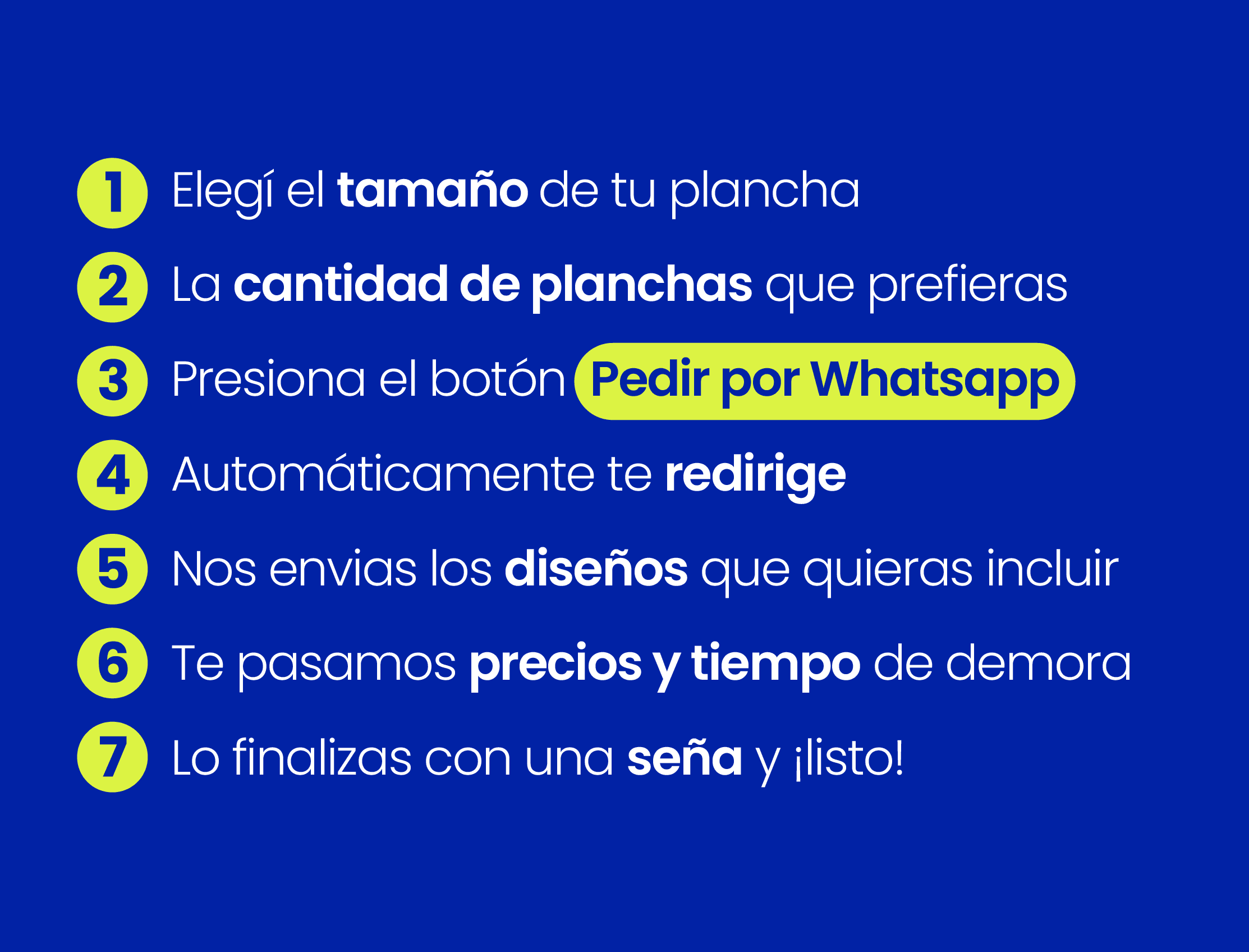 Informacion de planchas personalizadas 3